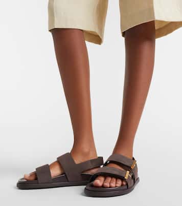 Slingback-Sandalen aus Veloursleder | Tod's
