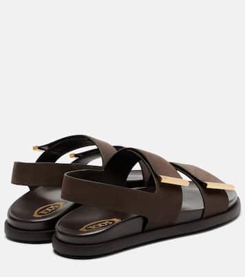Slingback-Sandalen aus Veloursleder | Tod's