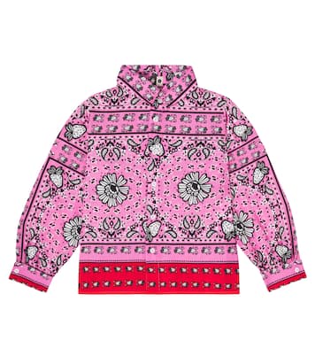 Bedrucktes Hemd Morango Bandana aus Baumwolle | Fábula