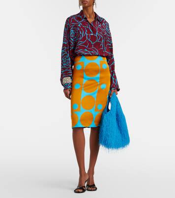 Marche Medium fringed top-handle bag | Dries Van Noten