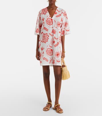 Levia embroidered cotton-blend minidress | Eres
