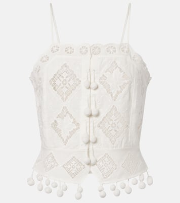 Nellsy cotton and linen crop top | Isabel Marant