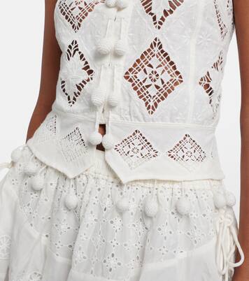 Nellsy cotton and linen crop top | Isabel Marant