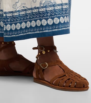 Karina suede fisherman sandals | Ancient Greek Sandals