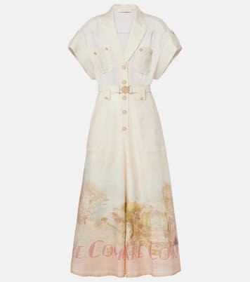 Jumpsuit Como in lino e seta | Zimmermann