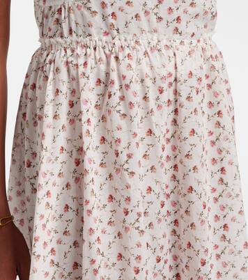 Falda midi Charlotte de algodón floral | Posse