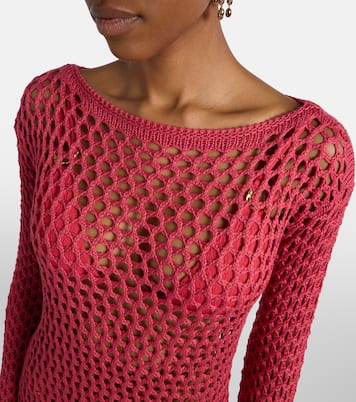 Belle open-knit beach cover-up | ViX Paula Hermanny