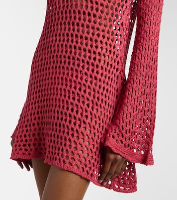 Belle open-knit beach cover-up | ViX Paula Hermanny
