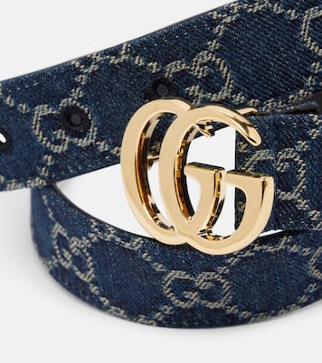 Ceinture GG Marmont en denim | Gucci