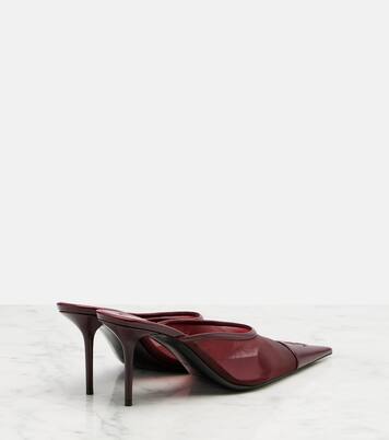 Renée mesh and leather mules | Saint Laurent