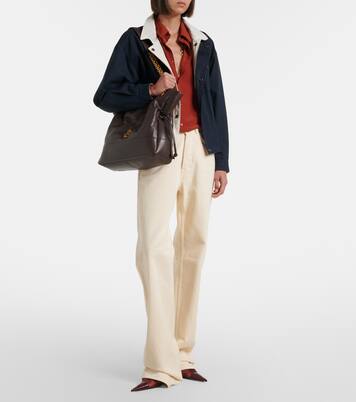 Renée mesh and leather mules | Saint Laurent