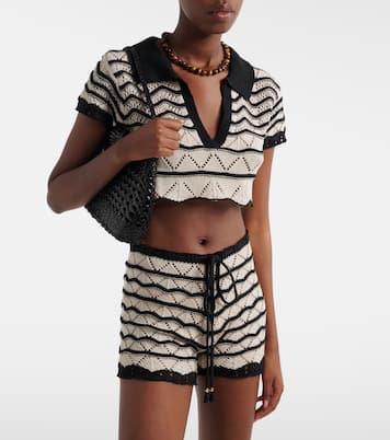 Shorts Kim de croché en mezcla de algodón | Bananhot