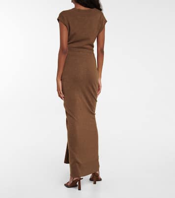 Falda en mezcla de lana y cachemir | Christopher Esber