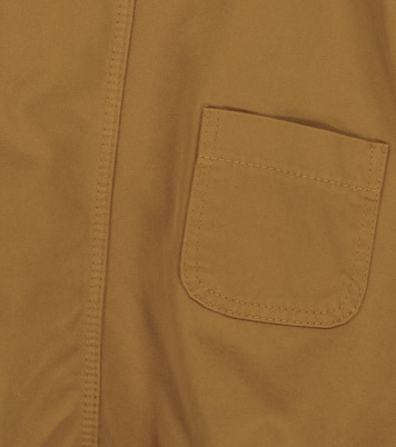 Baby Flury cotton twill bodysuit | Caramel