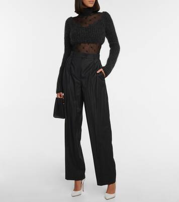 Pull en mohair, soie et cachemire mélangés | Fendi