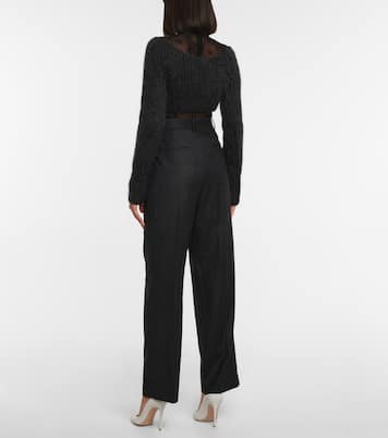 Pull en mohair, soie et cachemire mélangés | Fendi