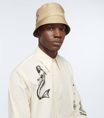 Logo tab bucket hat | Prada