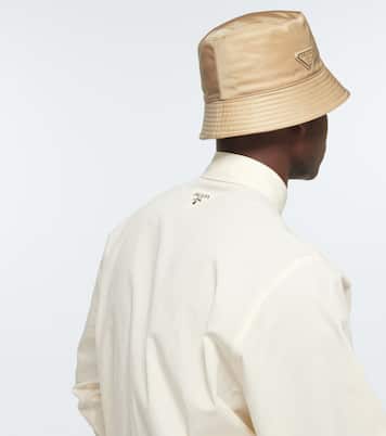 Logo tab bucket hat | Prada