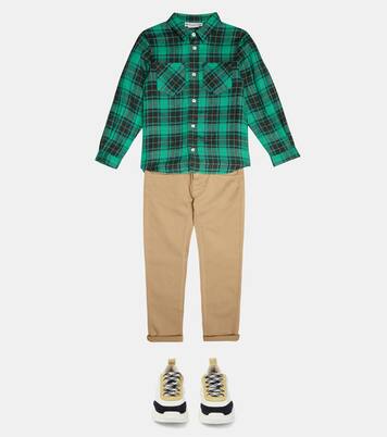 Altman checked linen shirt | Bonpoint