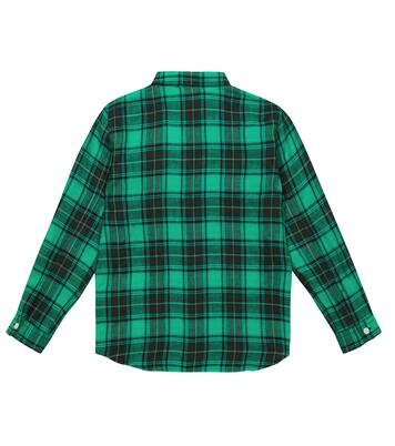 Altman checked linen shirt | Bonpoint