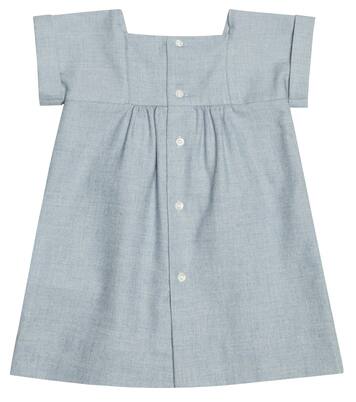 Baby Pais cotton twill and wool dress | Bonpoint