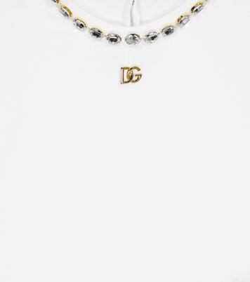 Embellished cotton T-shirt | Dolce&Gabbana Kids