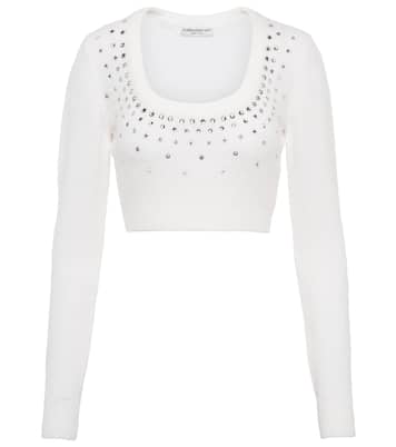 Verziertes Cropped-Top | Alessandra Rich