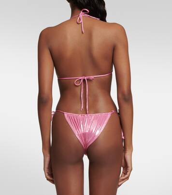 Bikini triangle métallisé | Norma Kamali