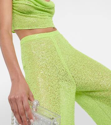 Pantalon ample à sequins | Self-Portrait