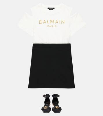 Logo sandals | Balmain Kids