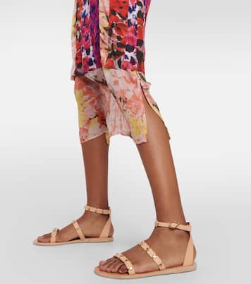 Verzierte Sandalen Coco aus Leder | Ancient Greek Sandals