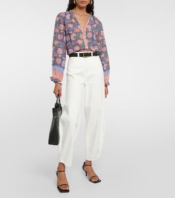 Top Marcella aus einem Baumwollgemisch | Velvet