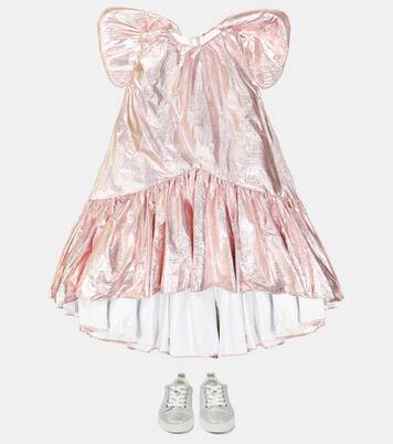 Metallic bow-detailed dress | Caroline Bosmans