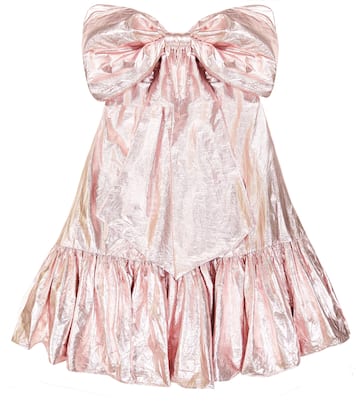 Metallic bow-detailed dress | Caroline Bosmans