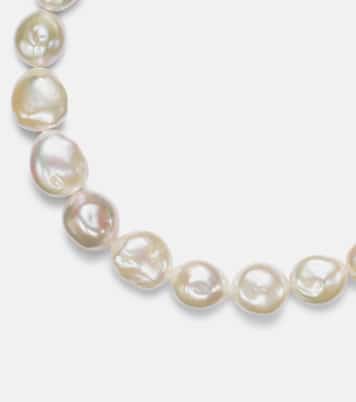 14kt gold necklace with pearls  | Mateo