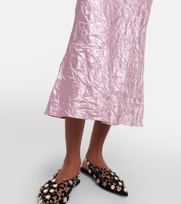 Midirock aus Satin | The Attico