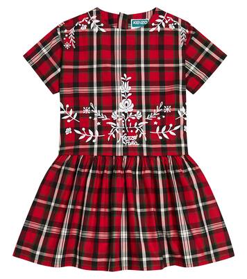 Checked cotton dress | Kenzo Kids