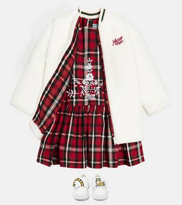 Checked cotton dress | Kenzo Kids