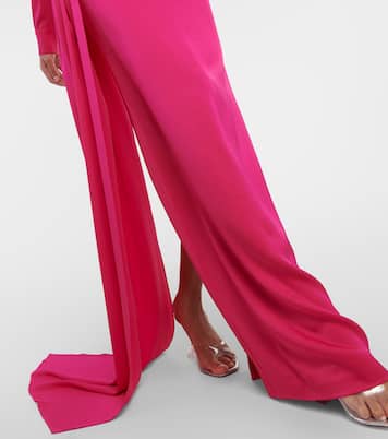 Draped satin maxi skirt | Alex Perry