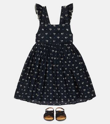 Ruched floral cotton dress | Paade Mode