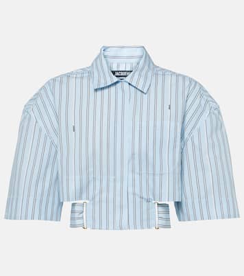 La Chemise Courte Bari striped cotton shirt | Jacquemus