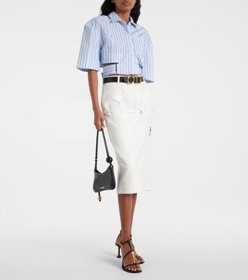 La Chemise Courte Bari striped cotton shirt | Jacquemus