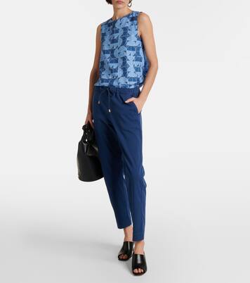 Pantalon raccourci Terreno en coton | Max Mara