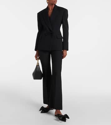 Mules Un Château Bow en satin | Valentino Garavani