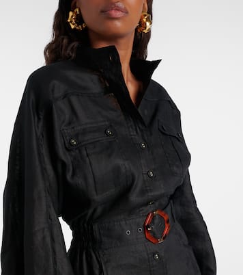 Jumpsuit corta in lino | Zimmermann