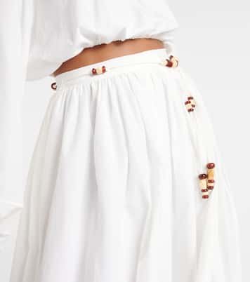 X Monikh Oliveria Maxirock aus Seide und Baumwolle | Faithfull