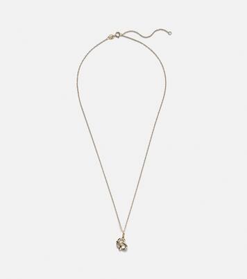 Salt To My Pretzel 10kt gold necklace with diamonds | Stone and Strand