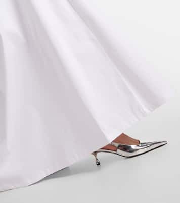 Robe longue en coton mélangé | Adriana Degreas