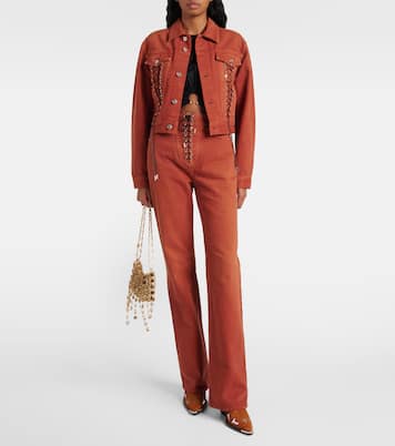 Cropped denim jacket | Rabanne