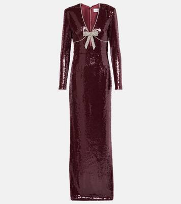 x Nicky Hilton - Abito lungo Zelda con paillettes | Rebecca Vallance